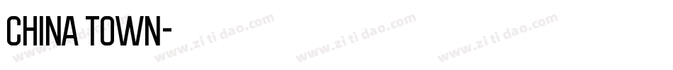 China Town字体转换
